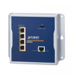 PLANET Industrial 1-Port 10/100/1000T 802.3bt PoE++ to 4-Port 802.3at PoE+ Wall-mounted Extender